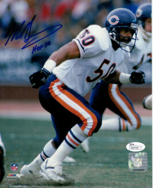 Mike Singletary Autographed/Signed Chicago Bears 8x10 Photo HOF JSA 13232 PF
