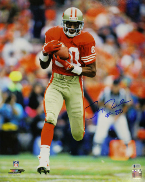 Jerry Rice Autographed/Signed San Francisco 49ers 16x20 Photo BAS 13245