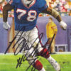 Bruce Smith Autographed/Signed Buffalo Bills Goal Line Art Black N/O 13261