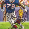 Bruce Smith Autographed Buffalo Bills Goal Line Art HOF 09 Black 13263