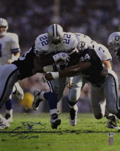 Emmitt Smith Autographed/Signed Dallas Cowboys 16x20 Photo HOF BAS 13269