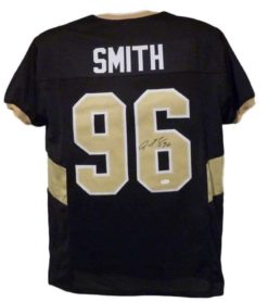 Justin Smith Autographed/Signed Missouri Tigers Black XL Jersey JSA 13293