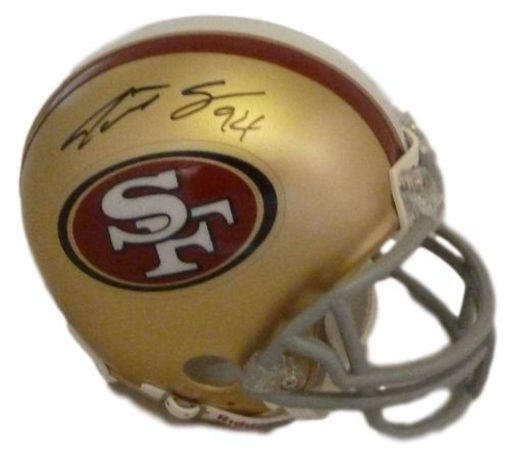 Justin Smith Autographed/Signed San Francisco 49ers Mini Helmet JSA 13298