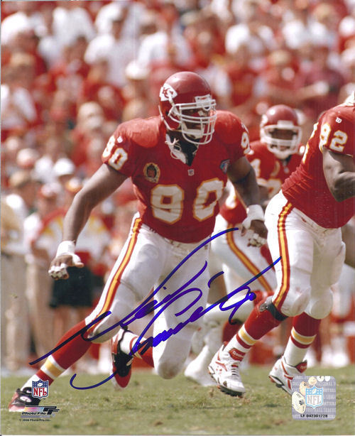 Neil Smith Autographed/Signed Kansas City Chiefs 8x10 Photo 13302