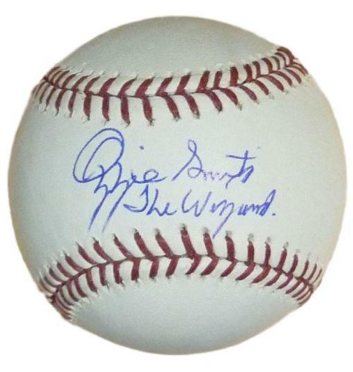 Ozzie Smith Autographed/Signed St Louis Cardinals OML Baseball Wizard JSA