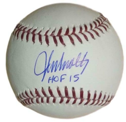 John Smoltz Autographed/Signed Atlanta Braves OML Baseball HOF JSA 13315
