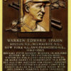 Warren Spahn Autographed Milwaukee Braves Hall Of Fame Post Card JSA 13327