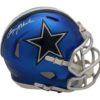 Roger Staubach Autographed/Signed Dallas Cowboys Blaze Mini Helmet JSA 13339