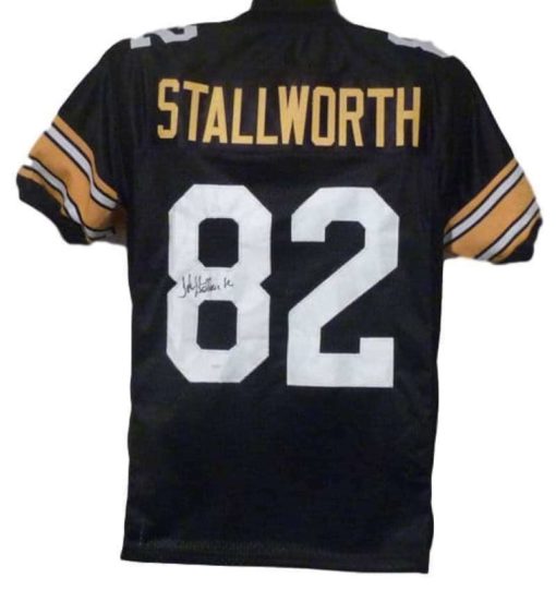 John Stallworth Autographed Pittsburgh Steelers Black XL Jersey JSA 13348