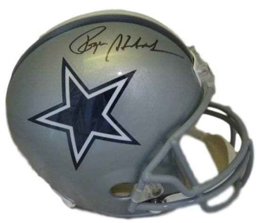 Roger Staubach Autographed/Signed Dallas Cowboys FS Replica Helmet JSA 13358