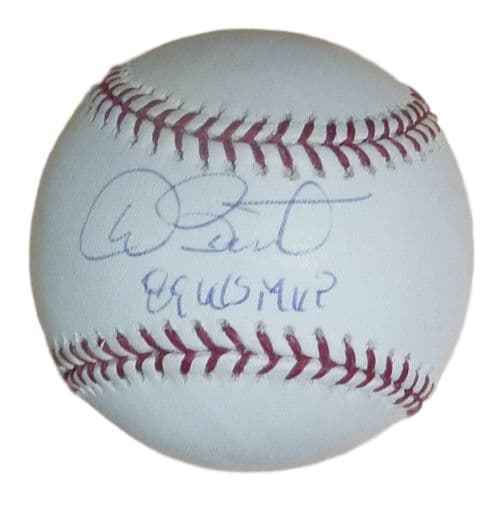 Dave Stewart Autographed Baseball Oakland Athletics 89 WS MVP TRI 13381