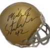 Michael Stonebreaker Autographed/Signed Notre Dame Mini Helmet 13383