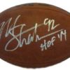 Michael Strahan Autographed New York Giants NFL Official Football HOF JSA 13386