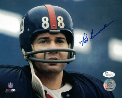Pat Summerall Autographed/Signed New York Giants 8x10 Photo JSA 13402