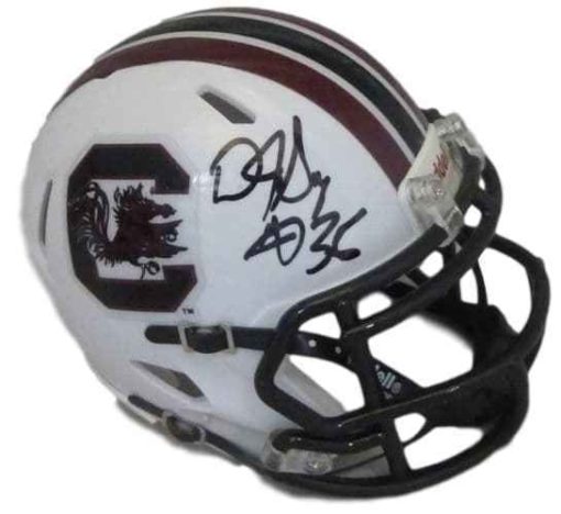 DJ Swearinger Autographed/Signed South Carolina Gamecocks Mini Helmet JSA 13416