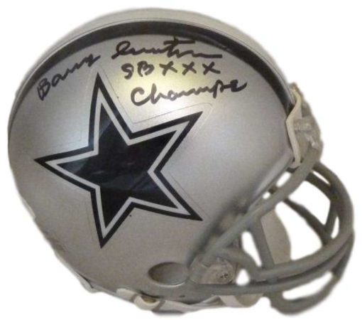 Barry Switzer Autographed/Signed Dallas Cowboys Riddell Mini Helmet JSA 13421