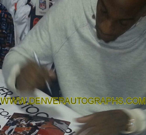 Aqib Talib Autographed/Signed Denver Broncos 8x10 Photo 13428