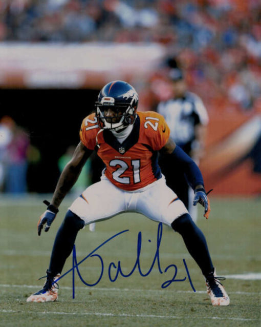 Aqib Talib Autographed/Signed Denver Broncos 8x10 Photo 13430