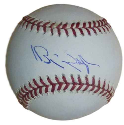 Brien Taylor Autographed/Signed New York Yankees OML Baseball 13451