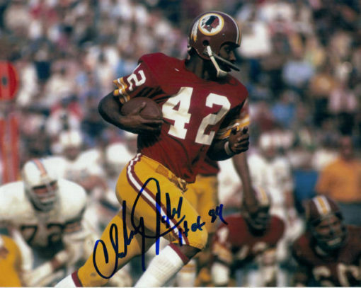 Charley Taylor Autographed Washington Redskins 8x10 Photo HOF vs Dolphins 13453