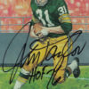 Jim Taylor Autographed Green Bay Packers Goal Line Art Card HOF Black JSA 13461