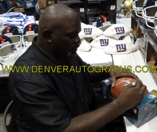 Lawrence Taylor Autographed Official NFL Football SB XXI XXV Champs JSA 13472