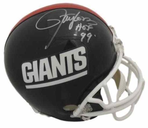 Lawrence Taylor Autographed New York Giants TB Replica Helmet HOF JSA 13477