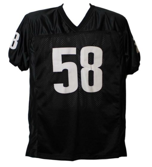 Lawrence Taylor Autographed Any Given Sunday Black XL Jersey Lavay JSA 13482