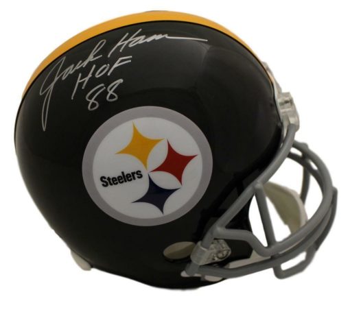 Jack Ham Autographed Pittsburgh Steelers TB Replica Helmet HOF JSA 13495
