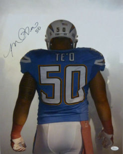 Manti Te'o Autographed/Signed San Diego Chargers 16x20 Photo JSA 13500