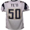 Manti Te'o Autographed/Signed San Diego Chargers White XL Jersey 13505