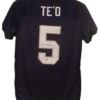 Manti Te'o Autographed/Signed Notre Dame Fighting Irish Blue XL Jersey 13506