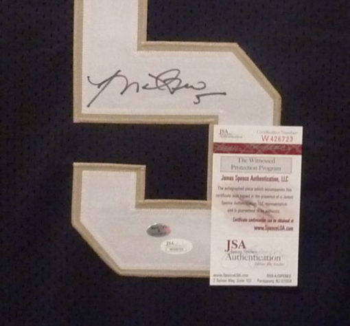 Manti Te'o Autographed/Signed Notre Dame Fighting Irish Blue XL Jersey 13506