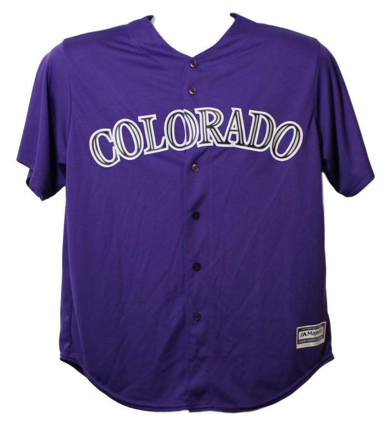 Nolan Arenado Autographed/Signed Colorado Rockies Purple XL Jersey FAN ...