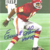 Emmitt Thomas Autographed Kansas City Chiefs Goal Line Art Card Blue HOF 13546