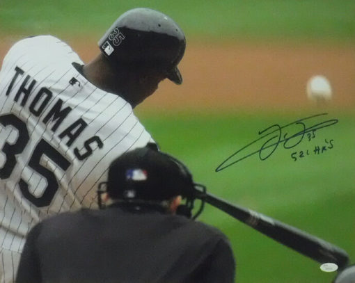 Frank Thomas Autographed/Signed Chicago White Sox 16x20 Photo 521 HRs JSA 13549