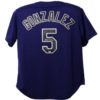 Carlos Gonzalez Autographed/Signed Colorado Rockies XXL Purple Jersey 13571