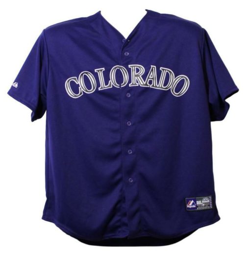 Carlos Gonzalez Autographed/Signed Colorado Rockies XXL Purple Jersey 13571