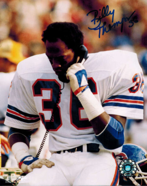 Billy Thompson Autographed/Signed Denver Broncos 8x10 Photo 13573
