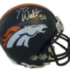 JD Walton Autographed/Signed Denver Broncos Riddell Mini Helmet 13703
