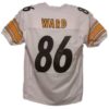 Hines Ward Autographed/Signed Pittsburgh Steelers White XL Jersey 13714