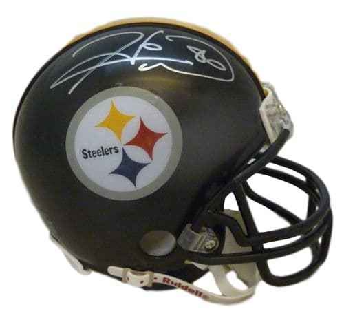 Hines Ward Autographed/Signed Pittsburgh Steelers Mini Helmet JSA 13715