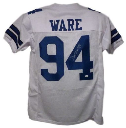 Demarcus Ware Autographed/Signed Dallas Cowboys Size XL White Jersey JSA 13736