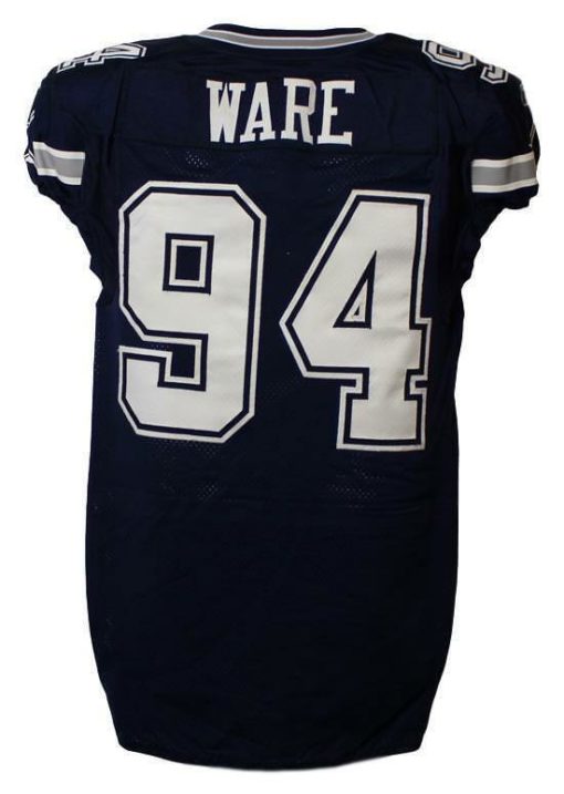 Demarcus Ware Autographed Dallas Cowboys Game Issued Blue Jersey JSA 13737