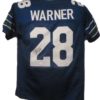 Curt Warner Autographed/Signed Seattle Seahawks XL Blue Jersey JSA 13742