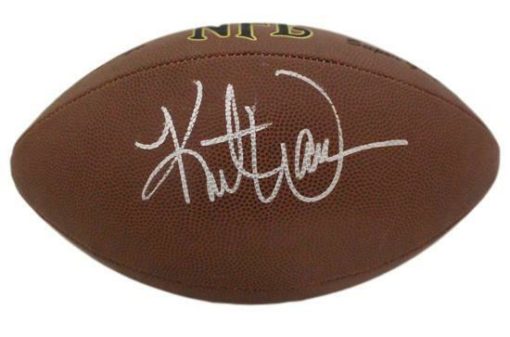 Kurt Warner Autographed/Signed St Louis Rams Wilson Rubber Football JSA 13744