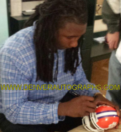 Sammy Watkins Autographed/Signed Clemson Tigers Speed Mini Helmet JSA 13756