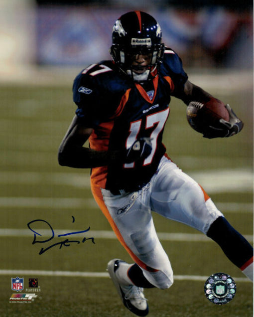 Darius Watts Autographed/Signed Denver Broncos 8x10 Photo 13766 PF