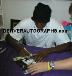 Darius Watts Autographed/Signed Denver Broncos 8x10 Photo 13767 PF