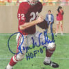 Roger Wehrli Autographed St Louis Cardinals Goal Line Art Card Blue HOF 13781